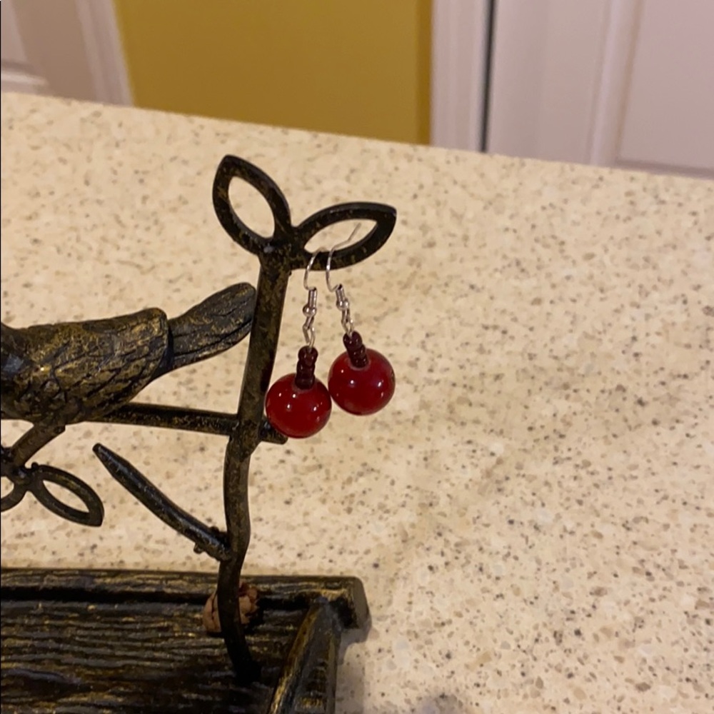 Lovely handmade earrings by my daughter.